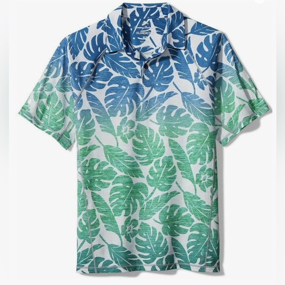 Tommy Bahama Ombre Hideaway Golf Polo Shirt - Picture 1 of 6